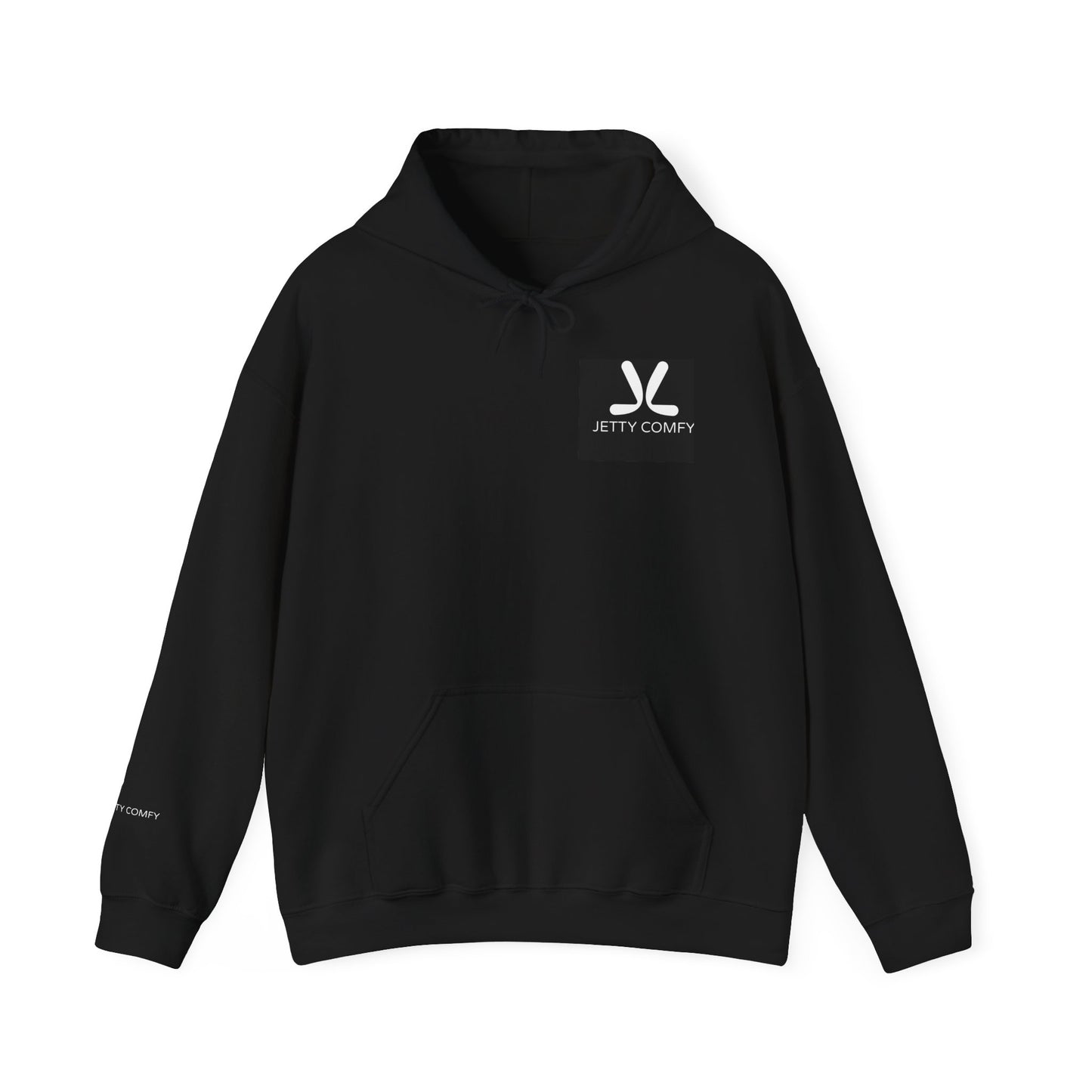 Jetty Comfy™ Signature Logo Unisex Hoodie – Cozy, Stylish & Minimalist