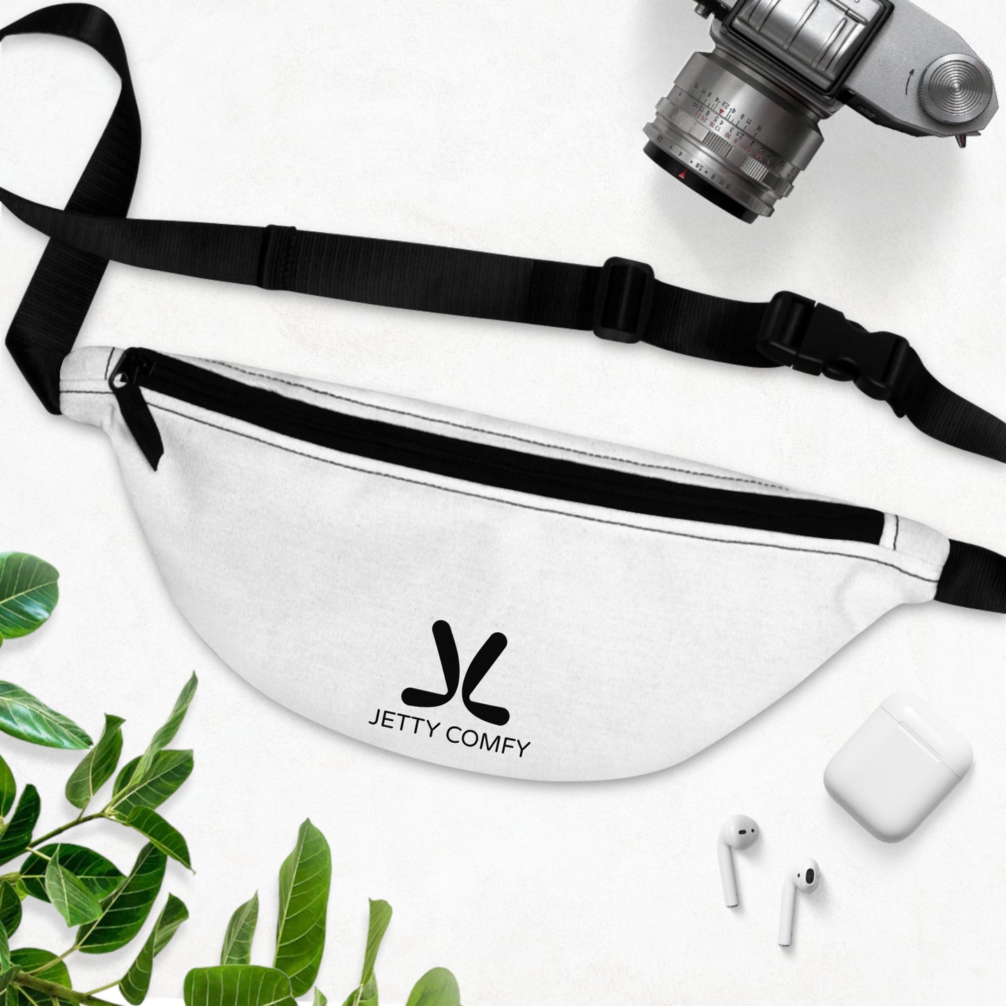 Jetty Comfy™ Signature Logo Fanny Pack – Minimalist, Durable & Travel-Ready