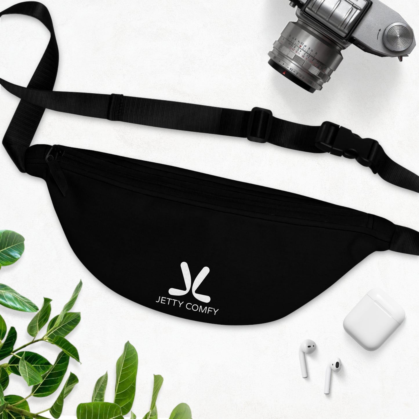 Jetty Comfy™ Signature Logo Fanny Pack – Minimalist, Durable & Travel-Ready
