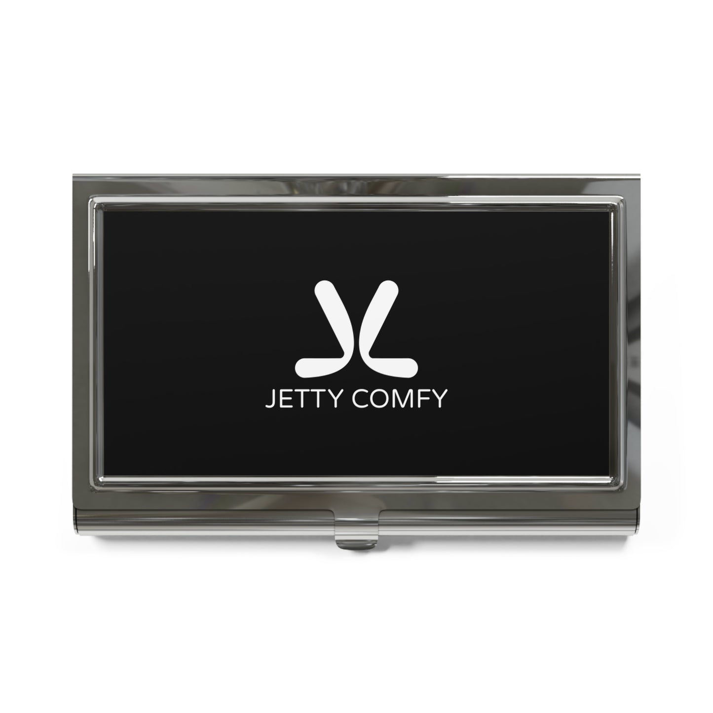 Jetty Comfy™ Glossy Metal Business Card Holder – Sleek, Secure & Professional