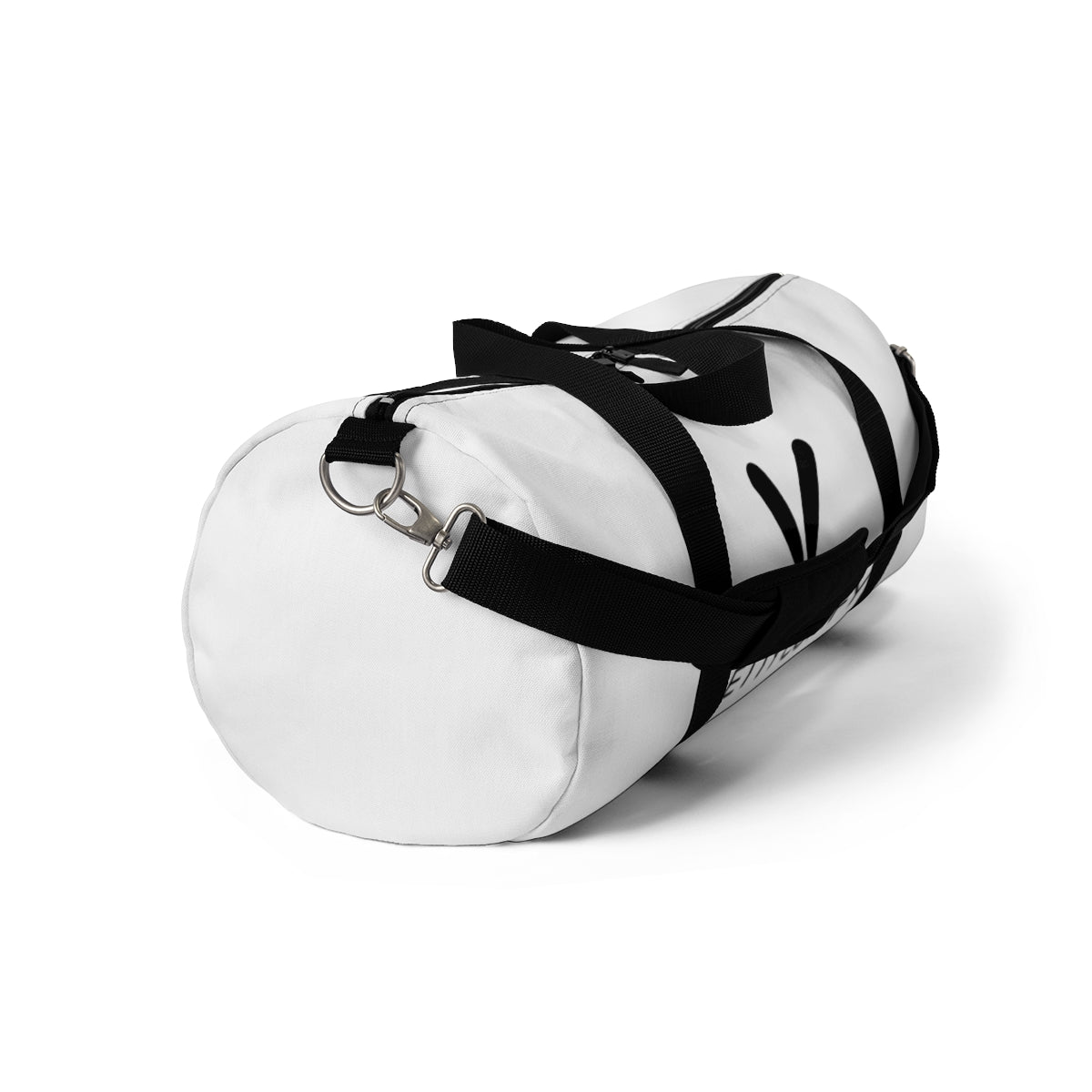 Jetty Comfy™ Signature Logo White Duffel Bag – Durable, Minimalist & Travel-Ready