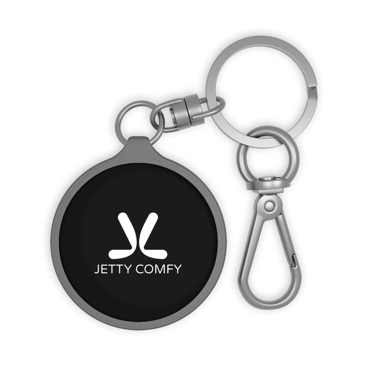 Jetty Comfy™ Acrylic Logo Keychain – Compact, Sleek & Pocket-Friendly