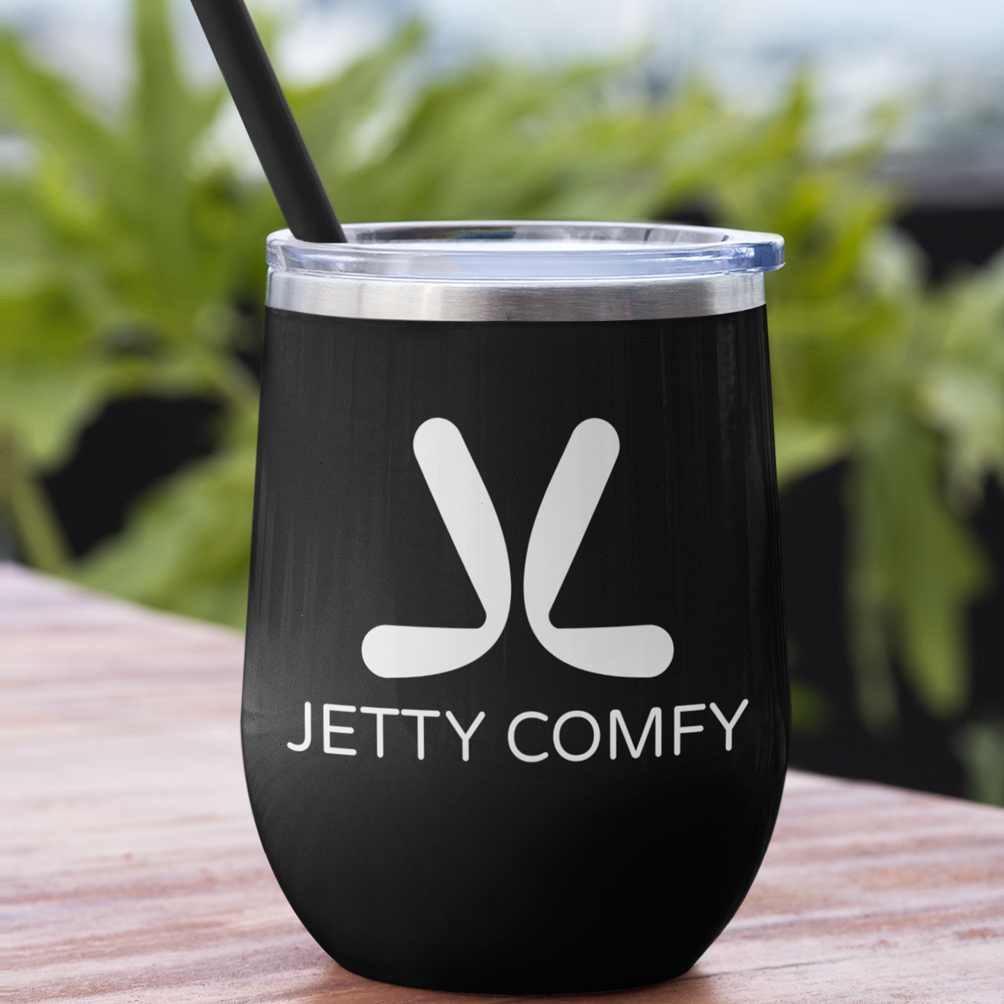 Jetty Comfy™ 12oz Insulated Wine Tumbler – Stainless Steel, Matte White & Sip-Ready