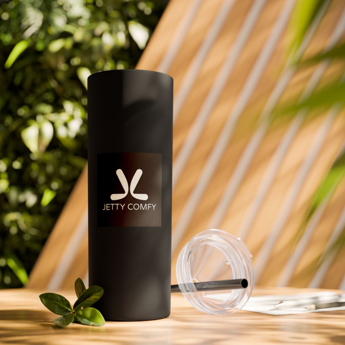 Jetty Comfy™ Signature Logo Tumbler – Sleek, Insulated & BPA-Free (Glossy White)