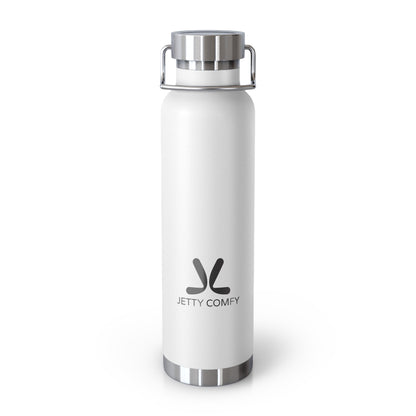 Jetty Comfy™ Copper-Insulated Water Bottle – White, Spill-Resistant & Travel-Ready