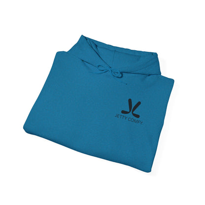 Jetty Comfy™ Signature Logo Unisex Hoodie – Cozy, Stylish & Minimalist