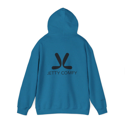 Jetty Comfy™ Signature Logo Unisex Hoodie – Cozy, Stylish & Minimalist