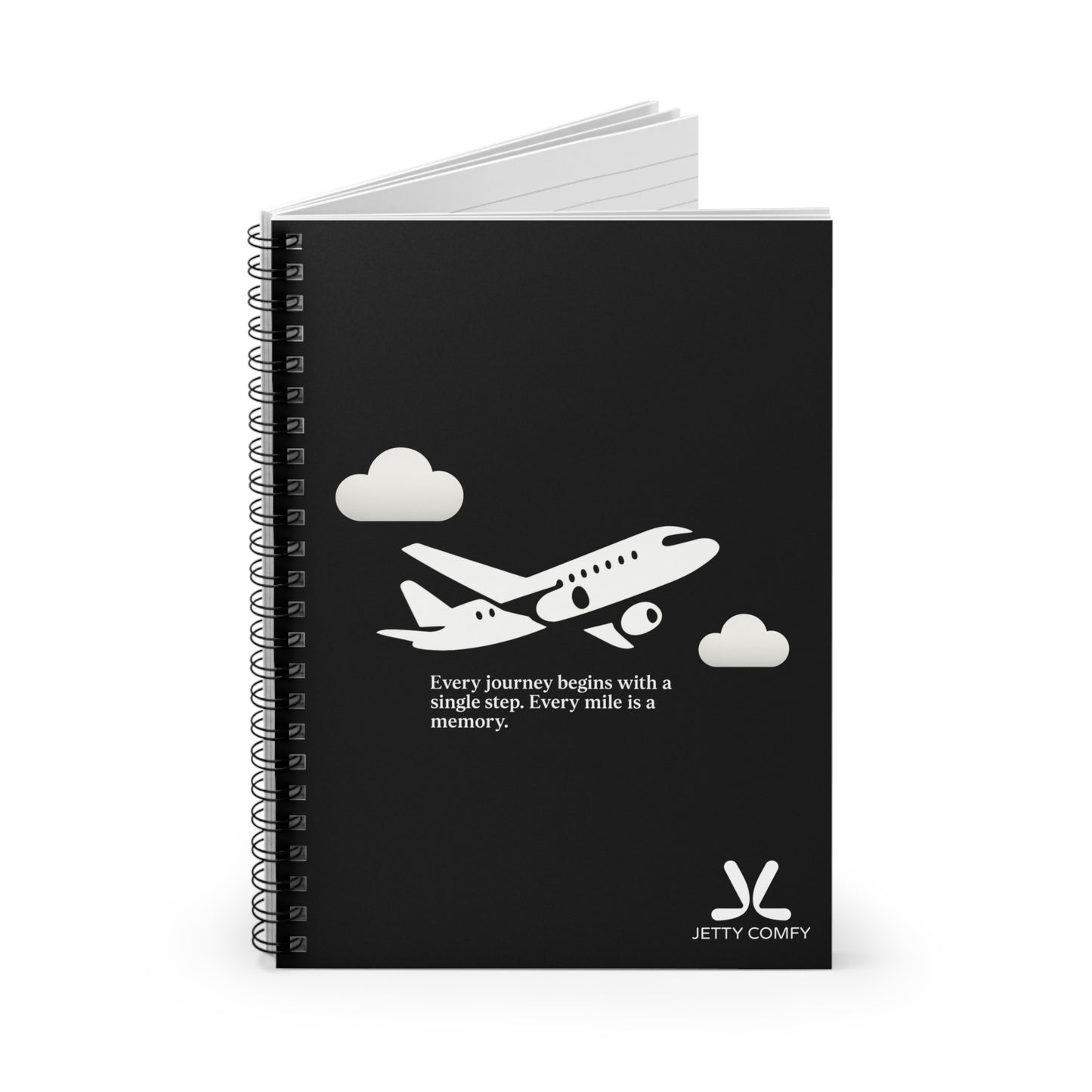 Jetty Comfy™ Signature Spiral Notebook – Compact, Ruled & Minimalist Design