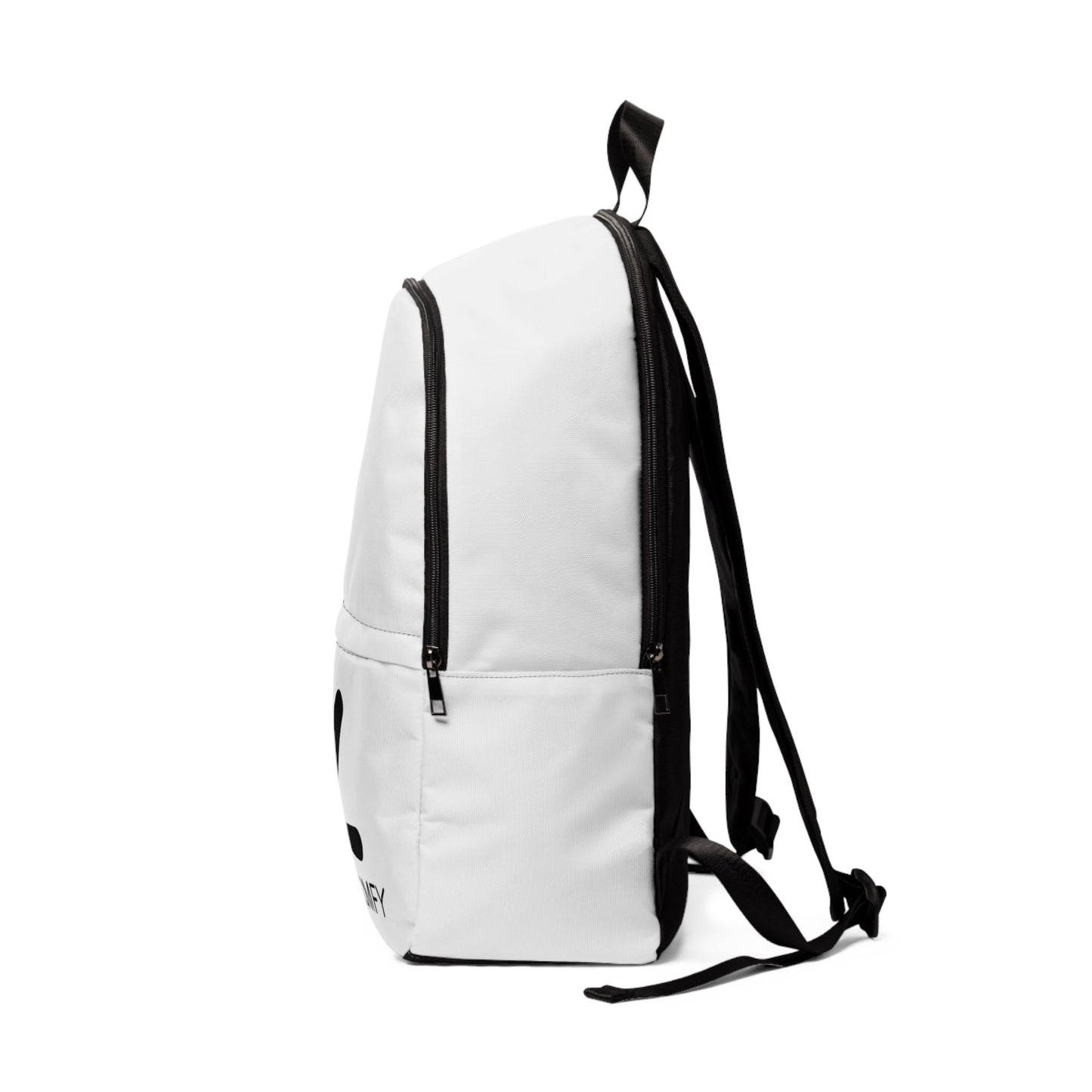 Jetty Comfy™ Signature Logo White Backpack – Lightweight, Waterproof & Built for Daily Life