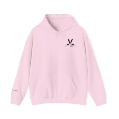 Jetty Comfy™ Signature Logo Unisex Hoodie – Cozy, Stylish & Minimalist