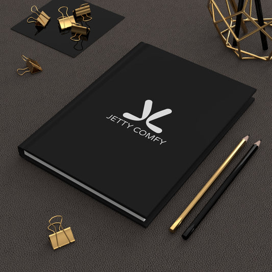 Jetty Comfy™ Signature Hardcover Notebook – Matte Finish, Lined Pages & Minimalist Style