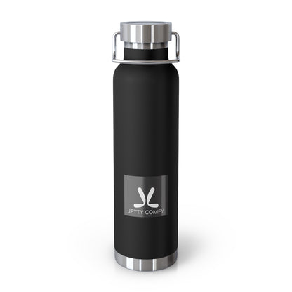 Jetty Comfy™ Copper-Insulated Water Bottle – White, Spill-Resistant & Travel-Ready
