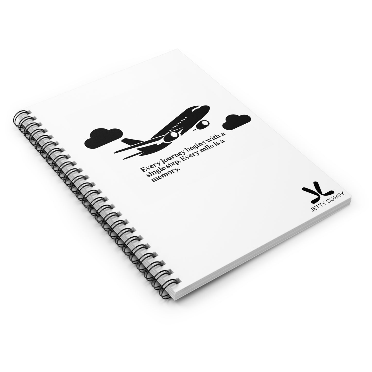 Jetty Comfy™ Signature Spiral Notebook – Compact, Ruled & Minimalist Design