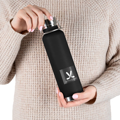 Jetty Comfy™ Copper-Insulated Water Bottle – White, Spill-Resistant & Travel-Ready