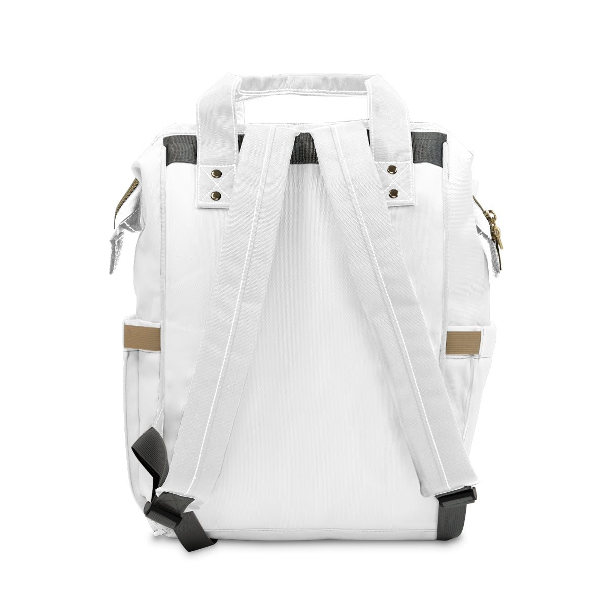 Jetty Comfy™ Signature Logo White Backpack – Tear-Resistant, Spacious & Everyday Ready