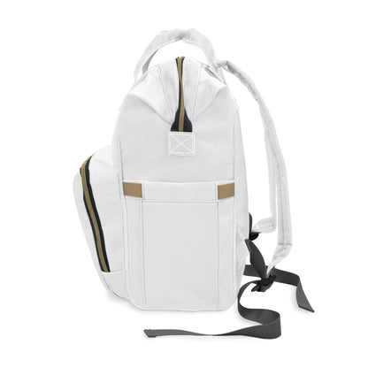 Jetty Comfy™ Signature Logo White Backpack – Tear-Resistant, Spacious & Everyday Ready