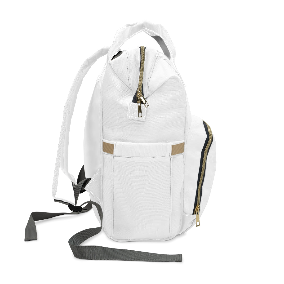 Jetty Comfy™ Signature Logo White Backpack – Tear-Resistant, Spacious & Everyday Ready