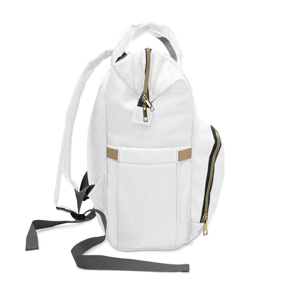 Jetty Comfy™ Signature Logo White Backpack – Tear-Resistant, Spacious & Everyday Ready