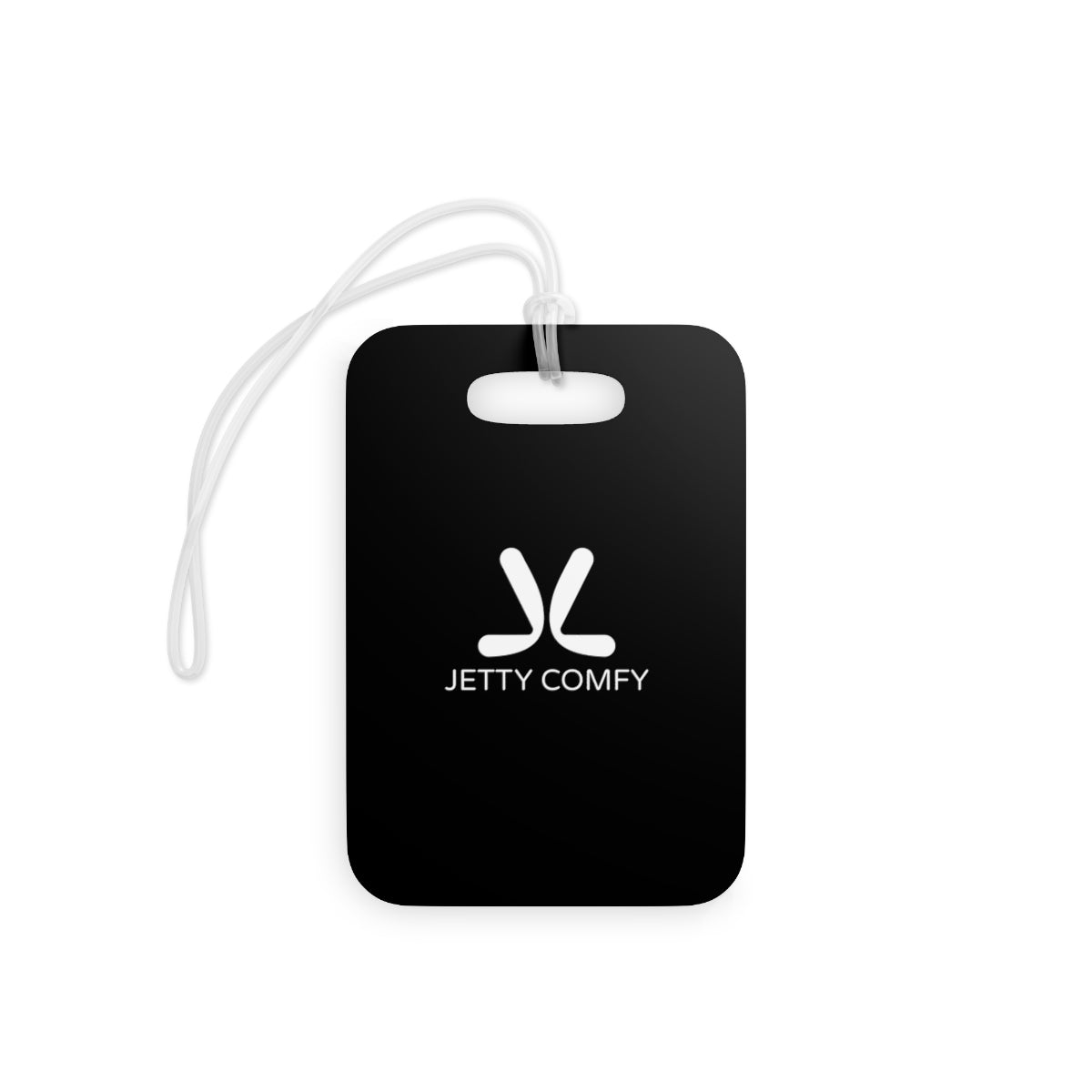 Jetty Scope Tag Jetty Comfy™ Signature Black Luggage Tag – Glossy, Durable & Travel-Re ...