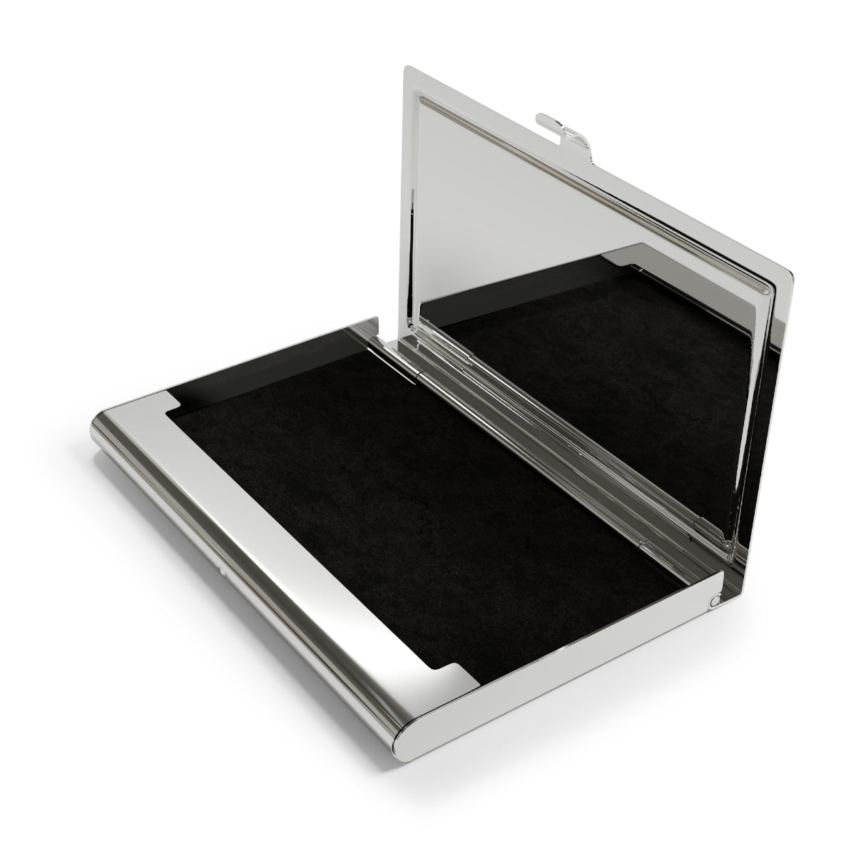 Jetty Comfy™ Glossy Metal White Business Card Holder – Sleek, Secure & Professional