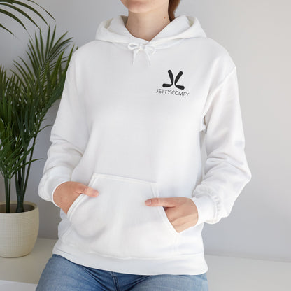 Jetty Comfy™ Signature Logo Unisex Hoodie – Cozy, Stylish & Minimalist