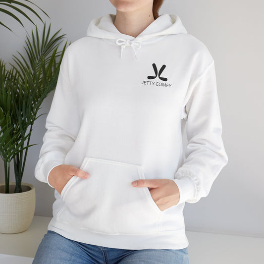 Jetty Comfy™ Signature Logo Unisex Hoodie – Cozy, Stylish & Minimalist