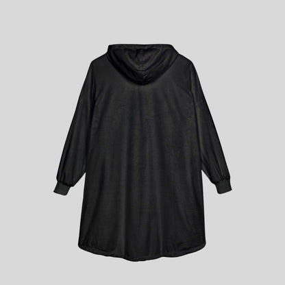 Jetty Comfy™ Oversized Black Hoodie Blanket – Ultra Soft, Lightweight & Lounge-Ready