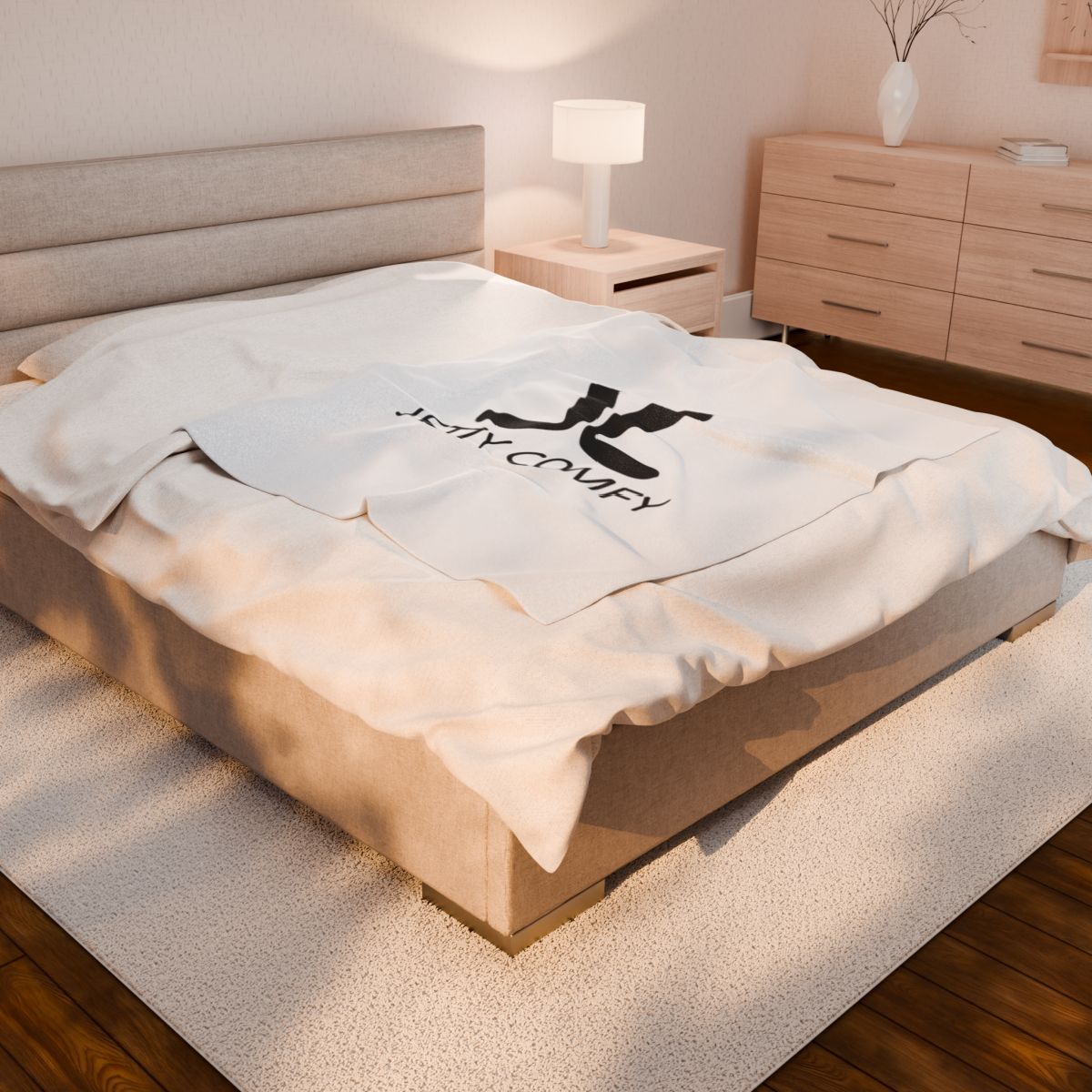 Jetty Comfy™ Luxury White Throw Blanket – Soft, Durable & Bedroom-Ready