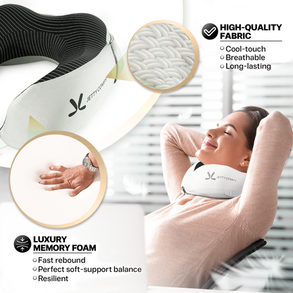 Kocoon Ultimate - Ergonomic Memory Foam Travel Neck Pillow