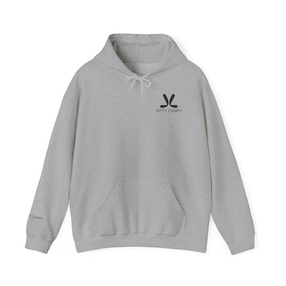 Jetty Comfy™ Signature Logo Unisex Hoodie – Cozy, Stylish & Minimalist