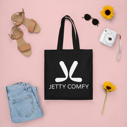 Jetty Comfy™ Cotton Canvas Tote Bag – Minimal Logo Edition