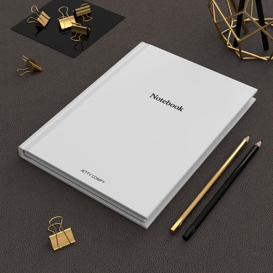 Jetty Comfy™ Signature Hardcover Notebook – Matte Finish, Lined Pages & Minimalist Style