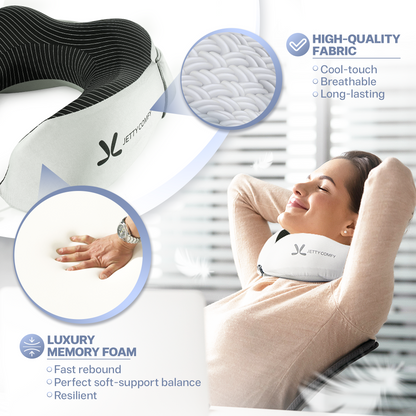 Kocoon Ultimate - Ergonomic Memory Foam Travel Neck Pillow