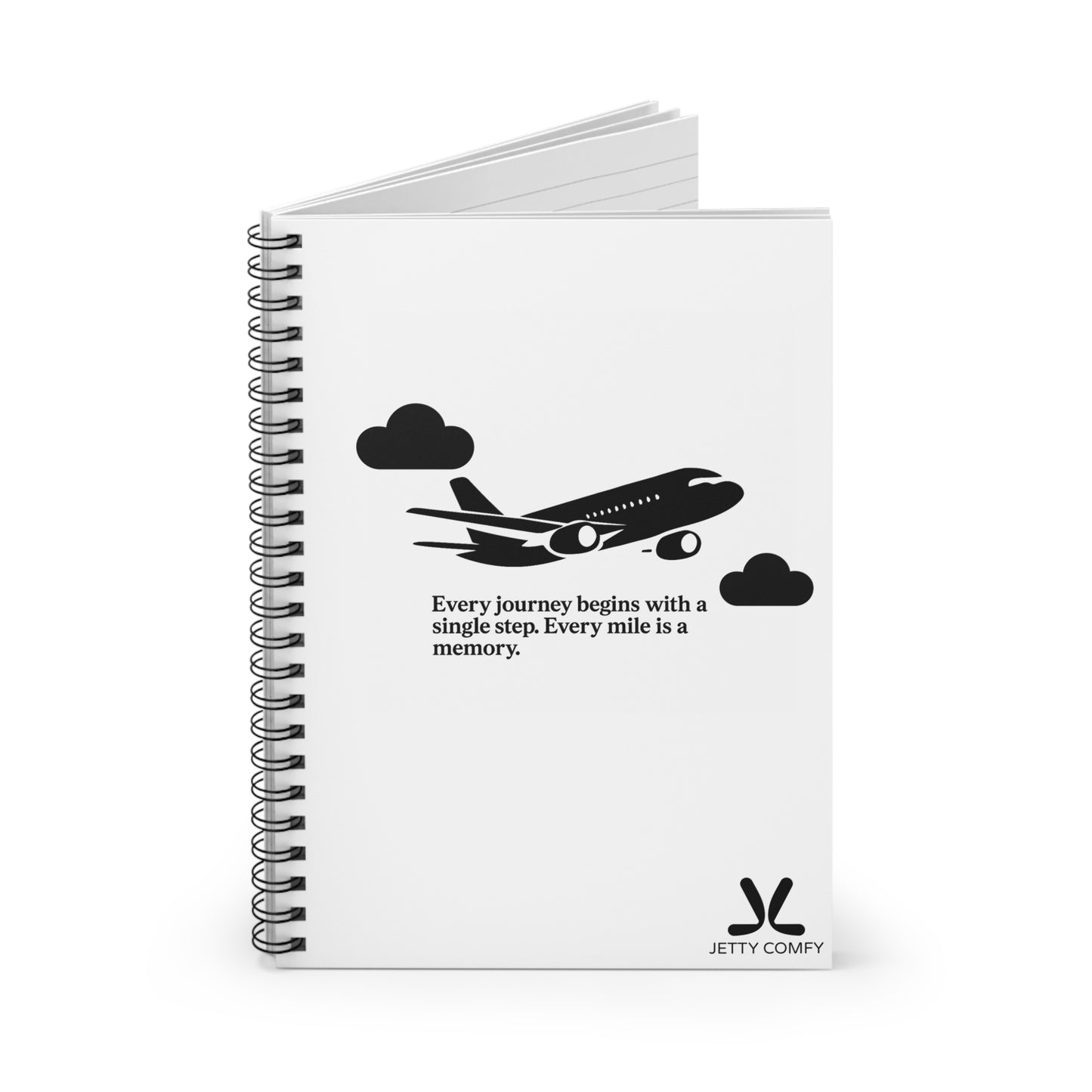Jetty Comfy™ Signature Spiral Notebook – Compact, Ruled & Minimalist Design