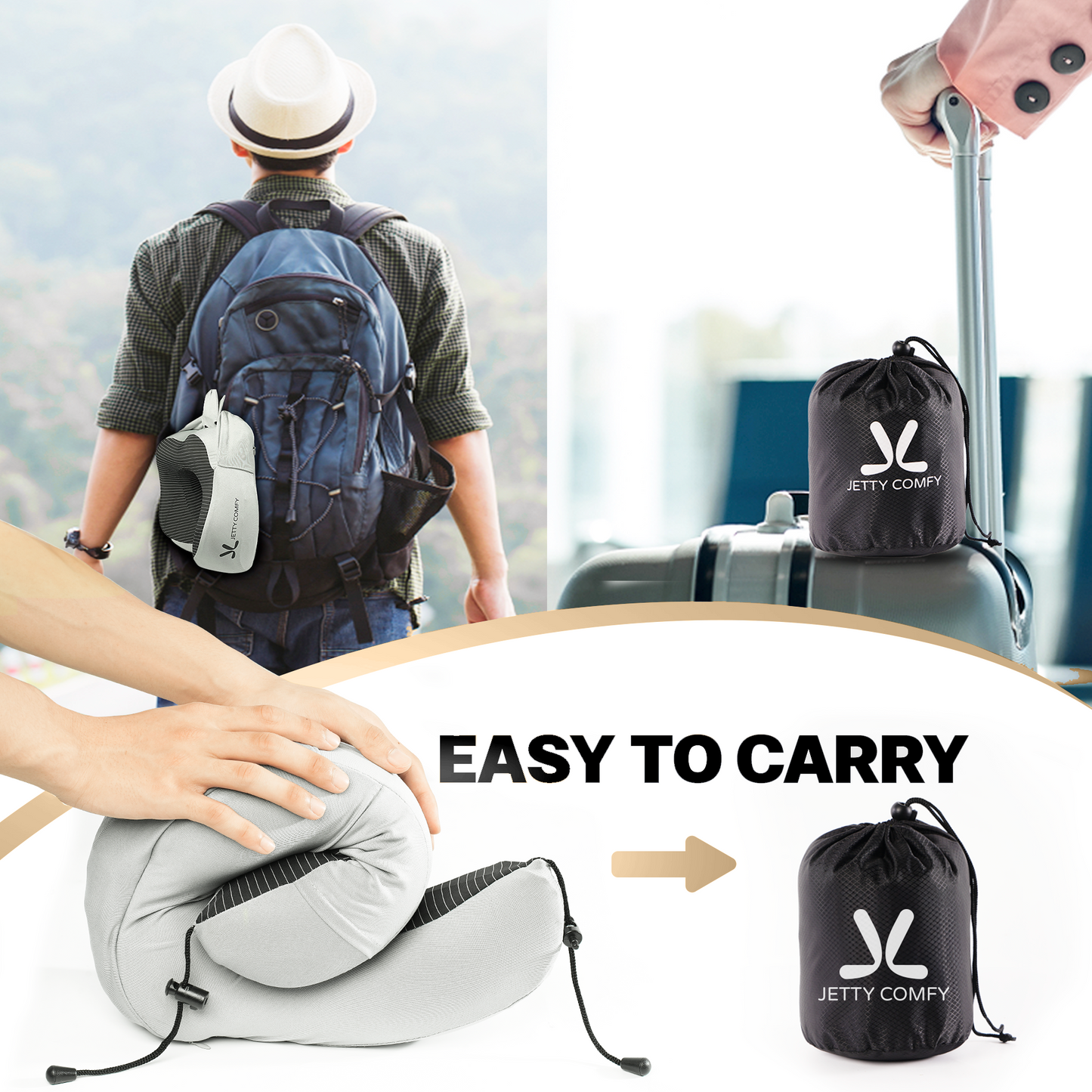 Kocoon Ultimate - Ergonomic Memory Foam Travel Neck Pillow