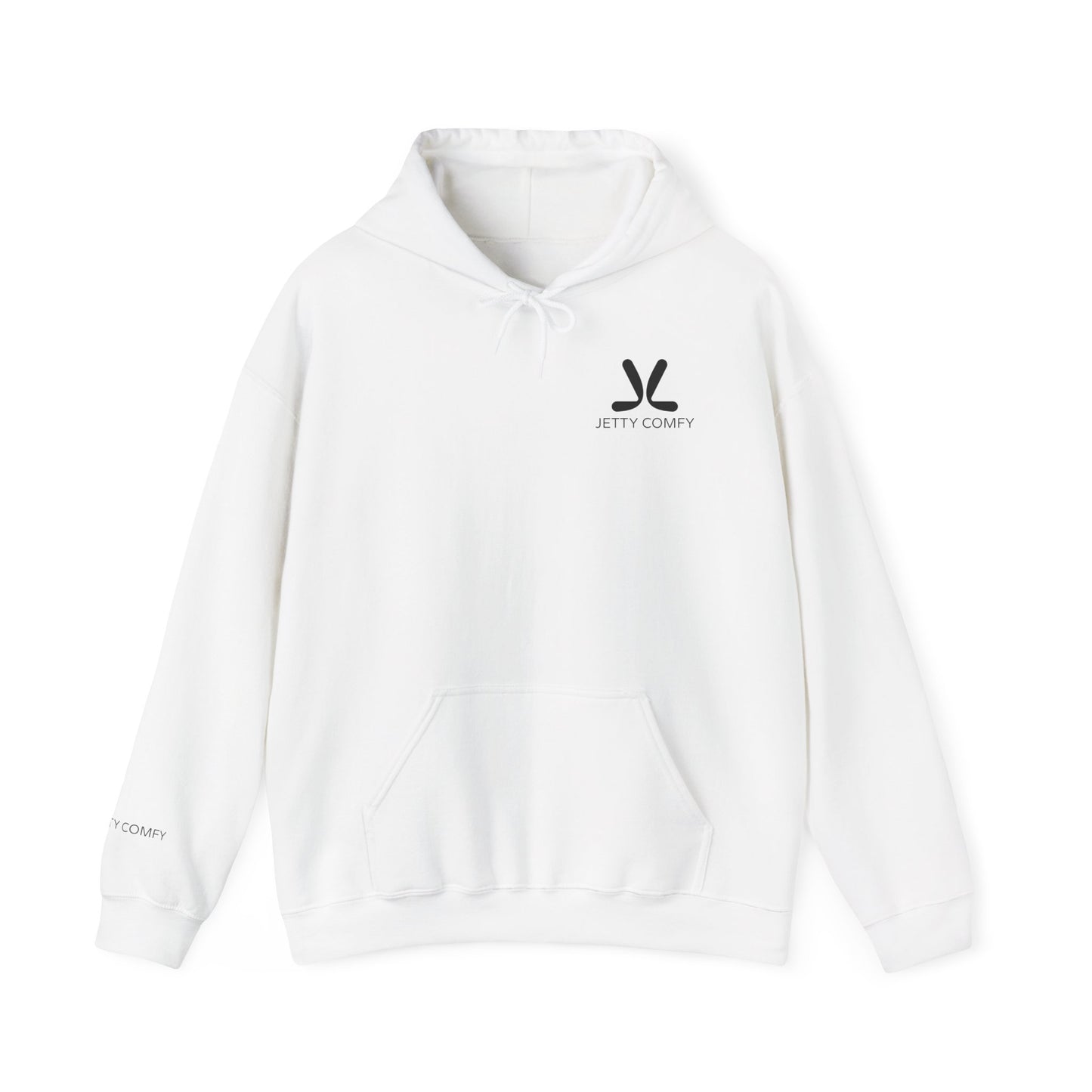 Jetty Comfy™ Signature Logo Unisex Hoodie – Cozy, Stylish & Minimalist