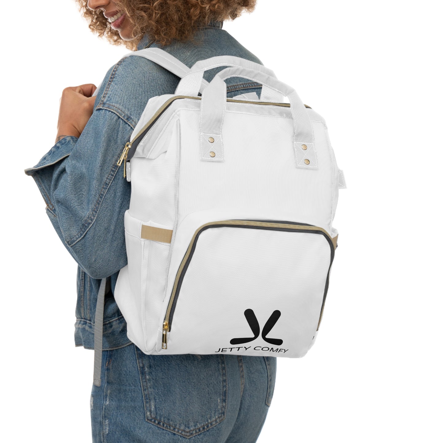 Jetty Comfy™ Signature Logo Backpack – Tear-Resistant, Spacious & Everyday Ready