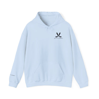 Jetty Comfy™ Signature Logo Unisex Hoodie – Cozy, Stylish & Minimalist