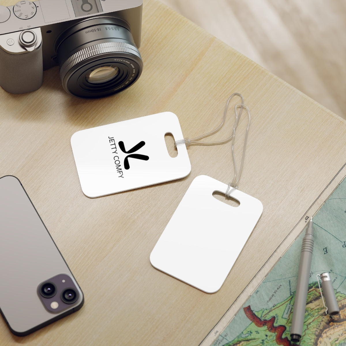Jetty Comfy™ Signature Luggage Tag – Glossy, Durable & Travel-Ready